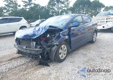 2016 Hyundai Elantra Se from USA, damaged, VIN 5NPDH4AEXGH737179